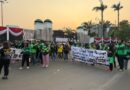 Ratusan Ojol Jaga Wilayah Senayan, Imbau Aksi Berjalan Tertib